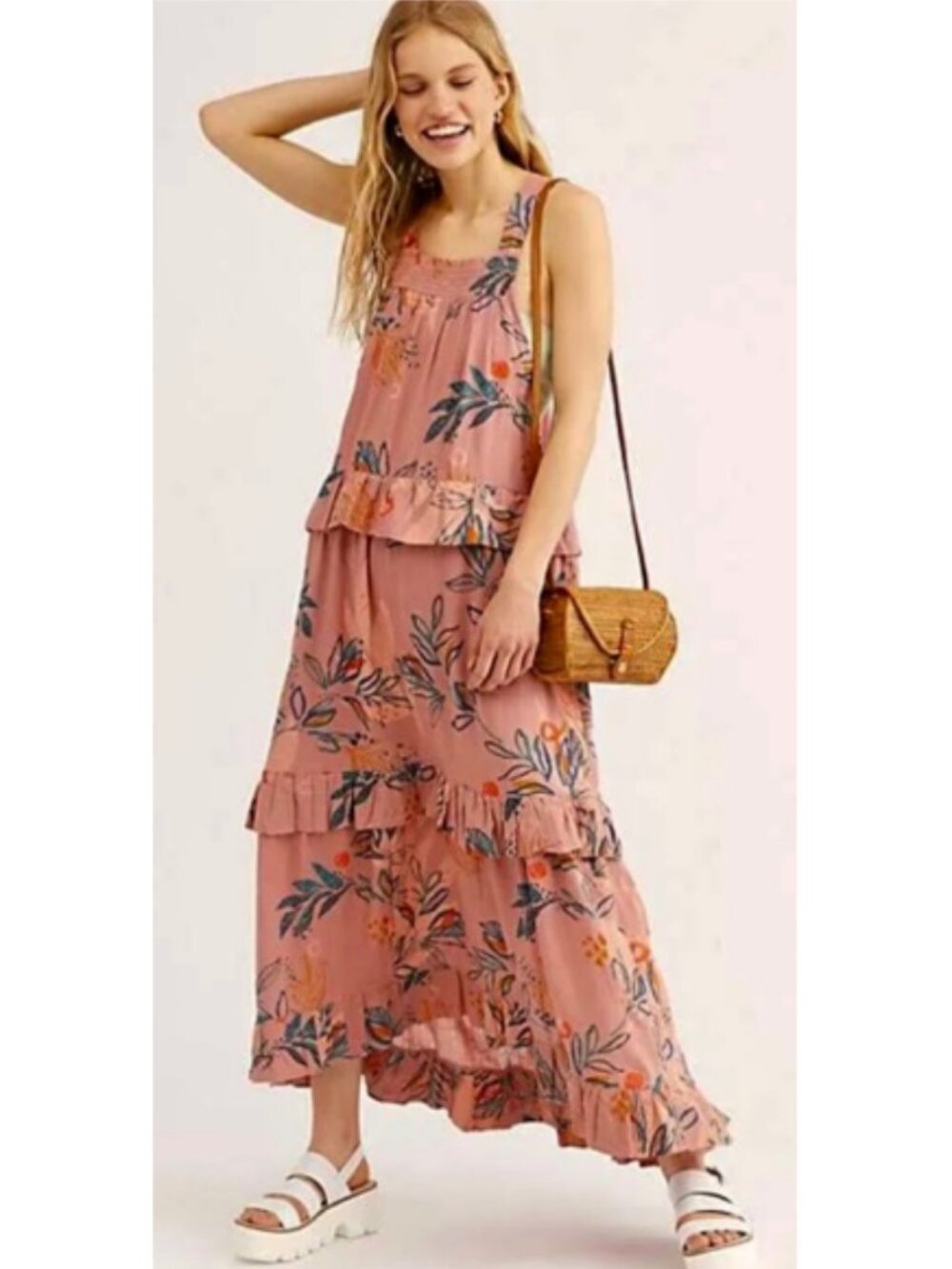 Free People Anita Tiered Maxi Dress